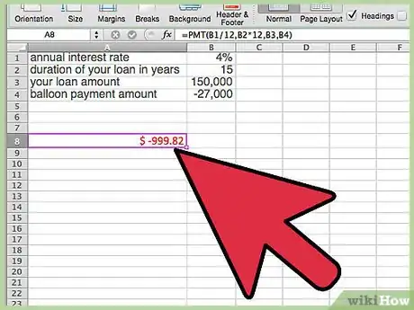 Image titled Calculate a Balloon Payment in Excel Step 17