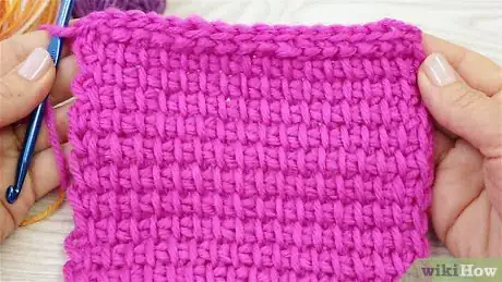 Image titled Stop Tunisian Crochet from Curling Step 2