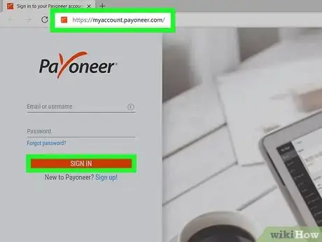 Image titled Receive a Payment in Payoneer Step 1