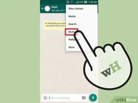 Image titled Mute a Chat on WhatsApp Step 11