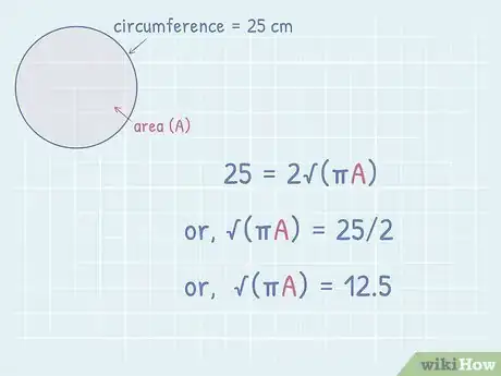 Image titled Find the Area of a Circle Using Its Circumference Step 10