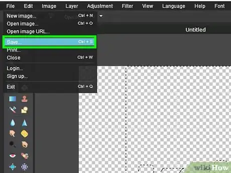 Image titled Create Transparent Backgrounds Using Pixlr Step 15
