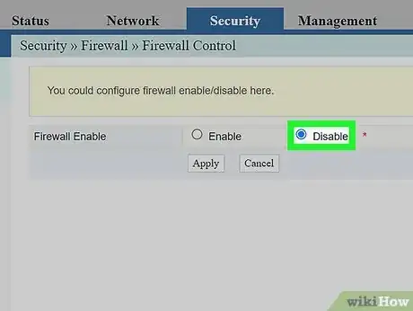 Image titled Disable Router Firewall Step 21