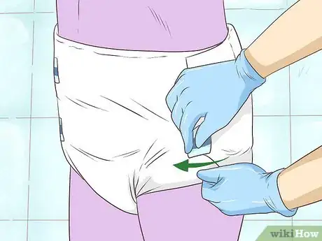 Image titled Change a Disposable Adult Diaper While Standing Step 12