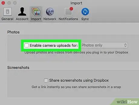 Image titled Disable Camera Upload on Dropbox Step 6