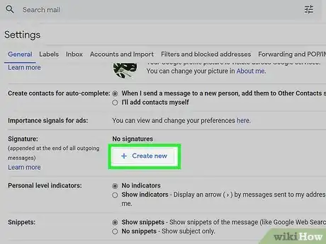 Image titled Add a Signature to a Gmail Account Step 4