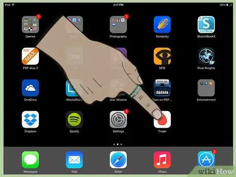 Image titled Adjust Your Tinder Notification Settings on iOS Step 1