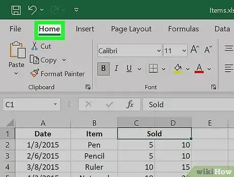 Image titled Unmerge Cells in Excel Step 3