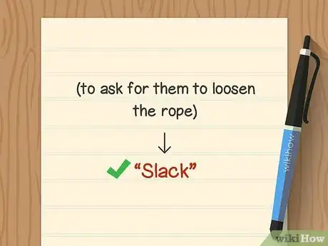 Image titled Communicate Basic Rock Climbing Commands With Your Belayer Step 5