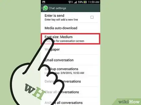 Image titled Change the Font Size on WhatsApp Step 9