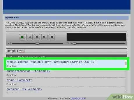 Image titled Download Music off MySpace Step 10