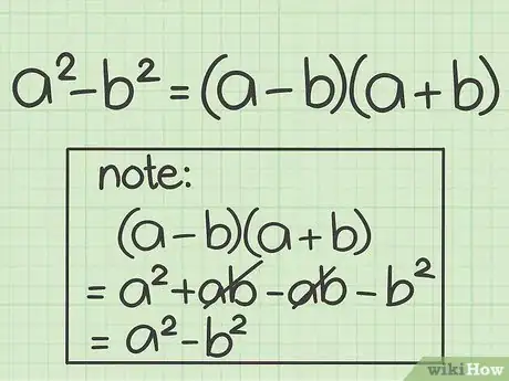 Image titled Factor the Difference of Two Perfect Squares Step 5