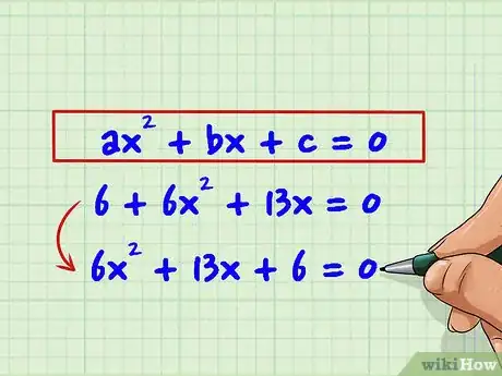 Image titled Factor Second Degree Polynomials (Quadratic Equations) Step 1