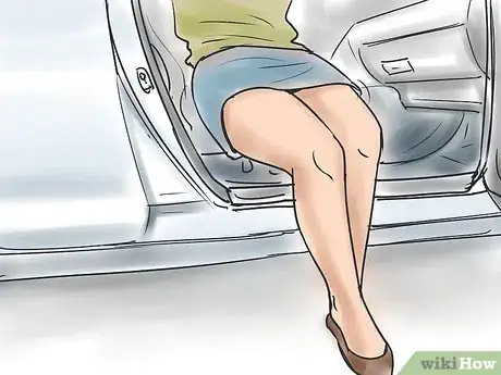 Image titled Get out of a Car Gracefully Without Showing Your Underwear Step 3