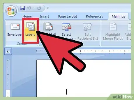 Image titled Create Labels Using Microsoft Word 2007 Step 2