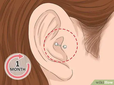 Image titled Clean a Tragus Piercing Step 11