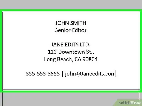 Image titled Make Business Cards in Microsoft Word Step 20