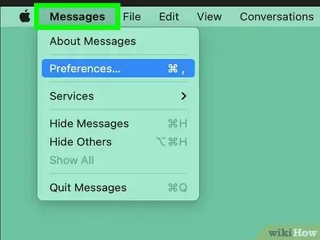 Image titled Turn Off Messages on Mac Step 2