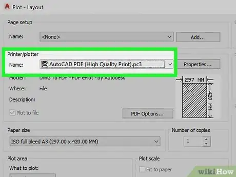 Image titled Convert an AutoCAD File to PDF Step 4