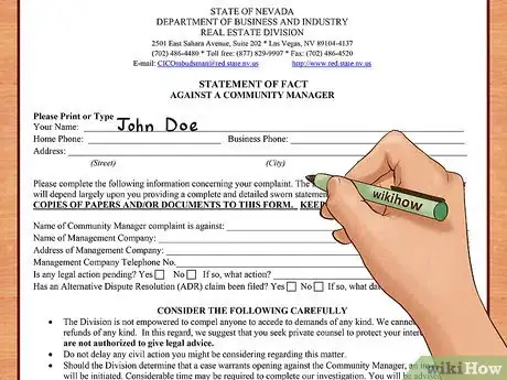 Image titled File a Complaint Against Your HOA Management Company Step 8