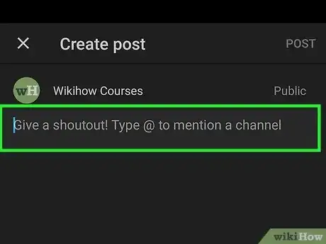 Image titled Make a Community Post on YouTube Step 9