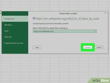 Image titled Import Web Data Into Excel on PC or Mac Step 6