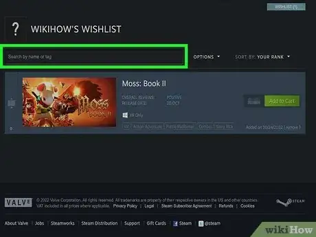 Image titled View a Friends Wishlist on Steam Step 7