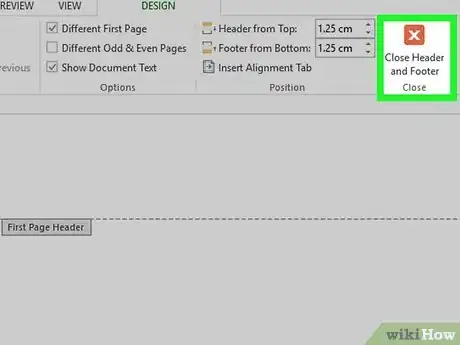 Image titled Insert a Custom Header or Footer in Microsoft Word Step 10