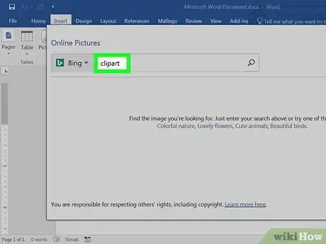 Image titled Add Clip Art to Microsoft Word Step 4