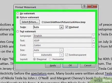 Image titled Add a Watermark to a Page in Microsoft Word Step 4