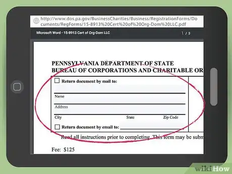 Image titled Form an LLC in Pennsylvania Step 6