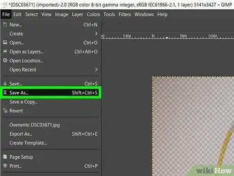 Image titled Make a Transparent Image Using Gimp Step 11