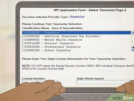Image titled Get an NPI Number for Counseling Step 5