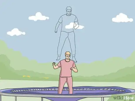 Image titled Do a Double Front Flip on a Trampoline Step 1