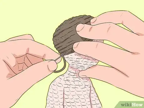 Image titled Make Amigurumi Hair Step 14