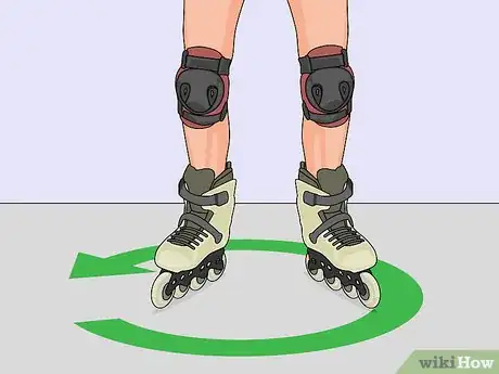 Image titled Stop on Roller Skates Step 3