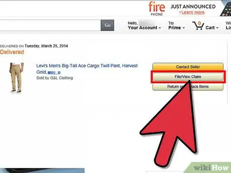 Image titled File an A‐to‐Z Guarantee for an Amazon Order Purchased Step 4