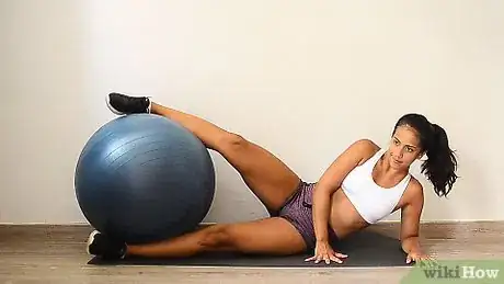 Image titled Do Leg Lifts With an Exercise Ball Step 13