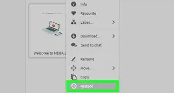 Restore Deleted Files in MEGA