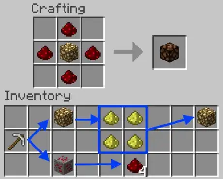 Image titled Make a Redstone Lamp in Minecraft recipe.png