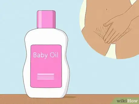 Image titled Shave Your Vaginal Area with Baby Oil Step 2