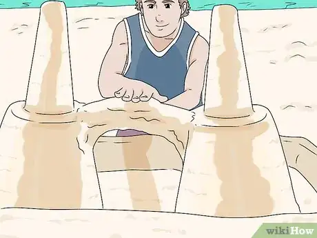 Image titled Build a Sand Castle Step 13