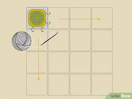 Image titled Crochet a Granny Square Blanket Step 19