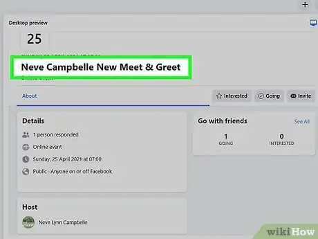 Image titled Make a Private Facebook Event Public Step 2