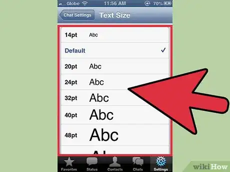 Image titled Change the Font Size on WhatsApp Step 4