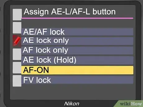 Image titled Switch Your Nikon Camera to Use Back Button Focus Step 14