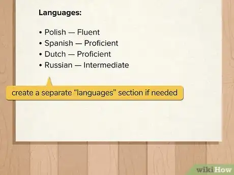 Image titled Write About Languages in Your CV Step 2