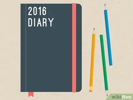 Image titled Write a Diary Every Day for a Year and Make It Interesting Step 1