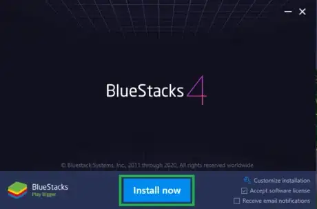 Image titled BlueStacks Install Now.png