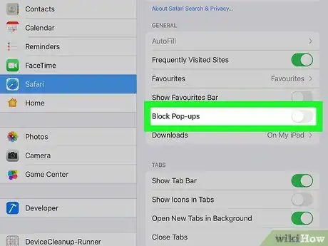 Image titled Disable Pop Up Blocker on iPad Step 3